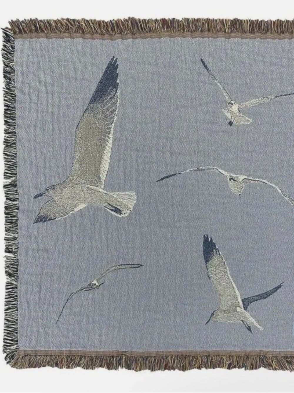 Taylor Swift 1989 Taylor's Version Seagull Woven Blue Blanket NEW